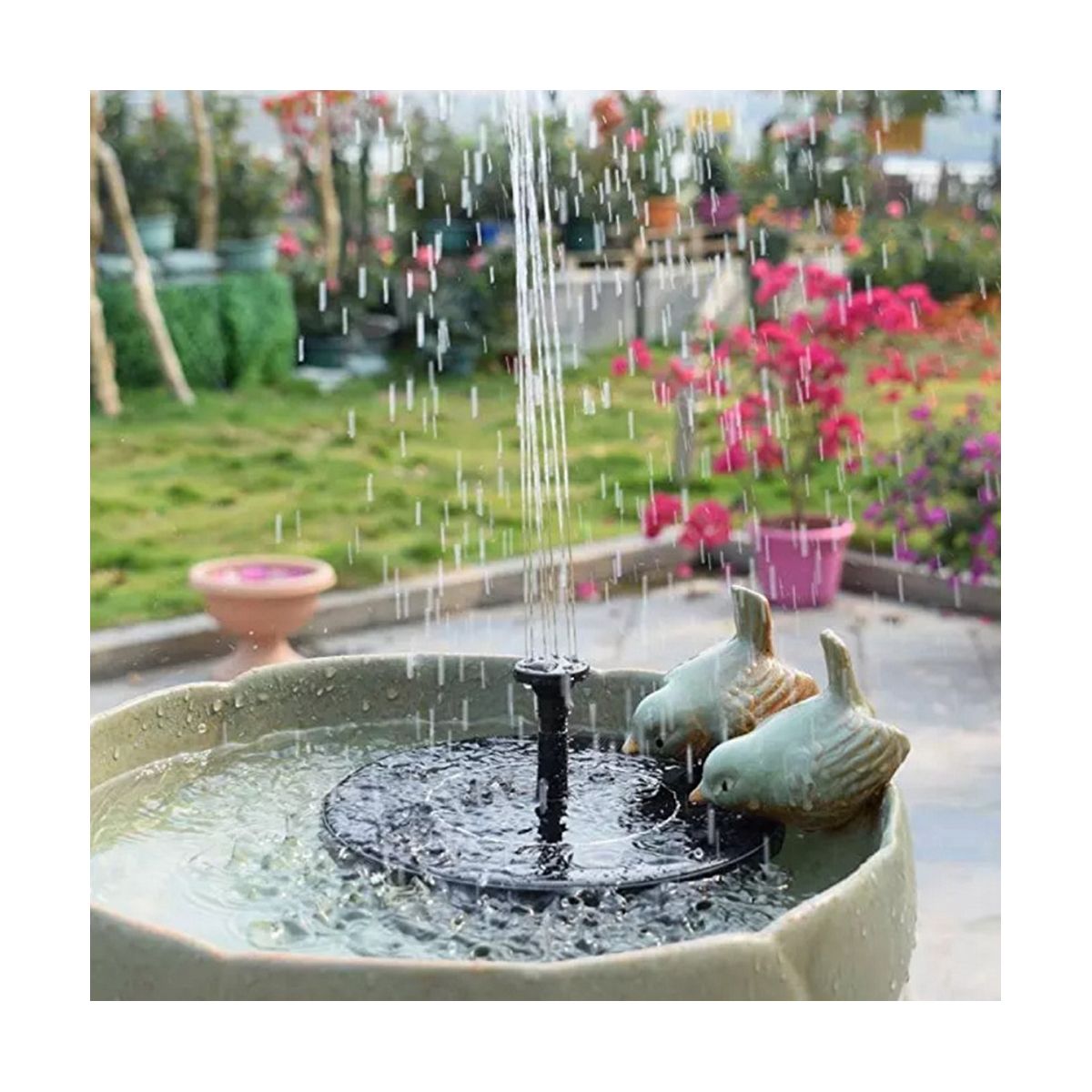 160mm Mini Solar Water Fountain Pool Pond Waterfall Garden Decoration Outdoor Bird Bath Solar Powered Fountain Floating