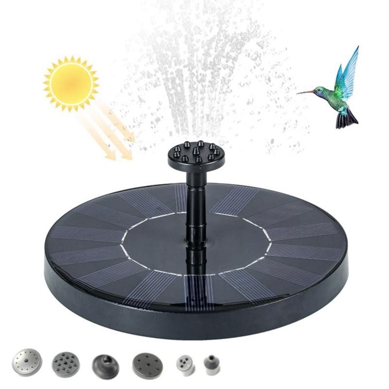 160mm Mini Solar Water Fountain Pool Pond Waterfall Garden Decoration Outdoor Bird Bath Solar Powered Fountain Floating