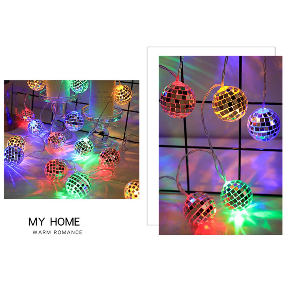 10ft 20LED Globe String Lights Decorative Hanging Lights Balls Fairy String Lights Battery Powered World Cup Lighting for Indoor Outdoor Garden Patio