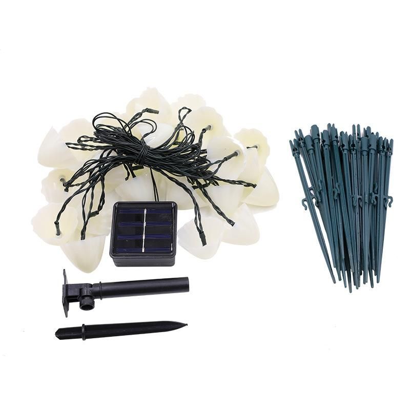 LED Solar String Lights Waterproof Mushroom Solar Garden Light Outdoor Multi-Color Fairy Light for Path/Yard/Lawn/Patio Decor