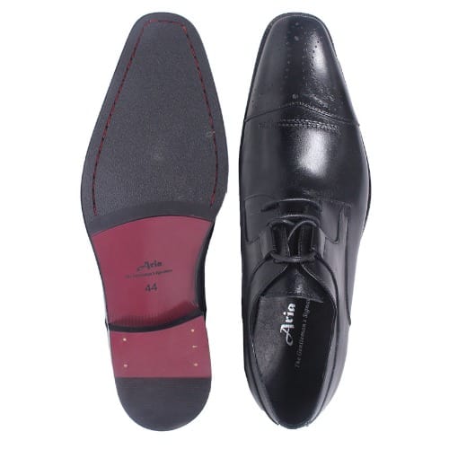 Leather Men's Shoe MSH-3599 - Black