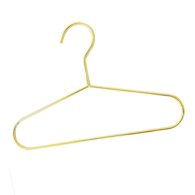 25.1x17.5cm  Wire Children Coat Baby Clothes Storage Hangers Gold