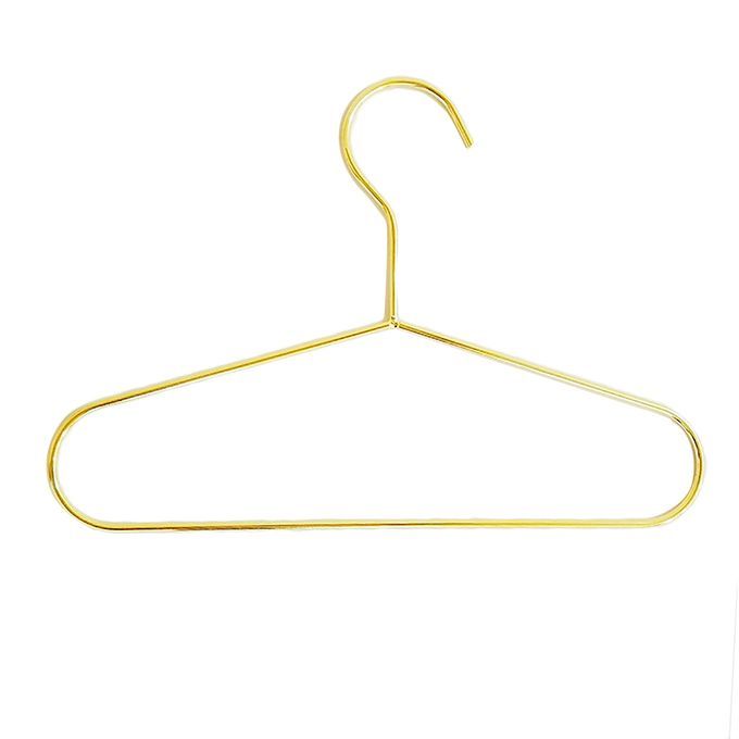 25.1x17.5cm  Wire Children Coat Baby Clothes Storage Hangers Gold
