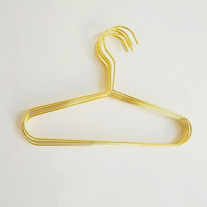 25.1x17.5cm  Wire Children Coat Baby Clothes Storage Hangers Gold