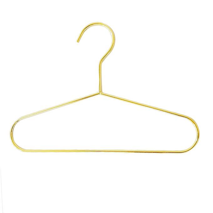 25.1x17.5cm  Wire Children Coat Baby Clothes Storage Hangers Gold