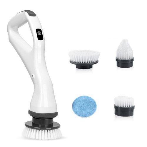 Home Electric Cleaning Brush Rechargeable Scrubber With Detachable Heads Cleaning Brush Bathroom Kitchen Toilet Clean Tools