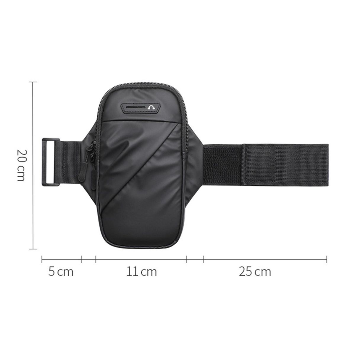 Running Phone Bag Phone Holder Running Armband Black