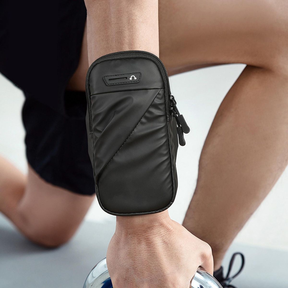 Running Phone Bag Phone Holder Running Armband Black