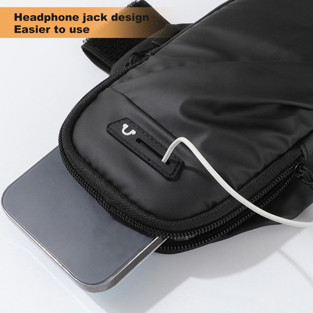 Running Phone Bag Phone Holder Running Armband Black