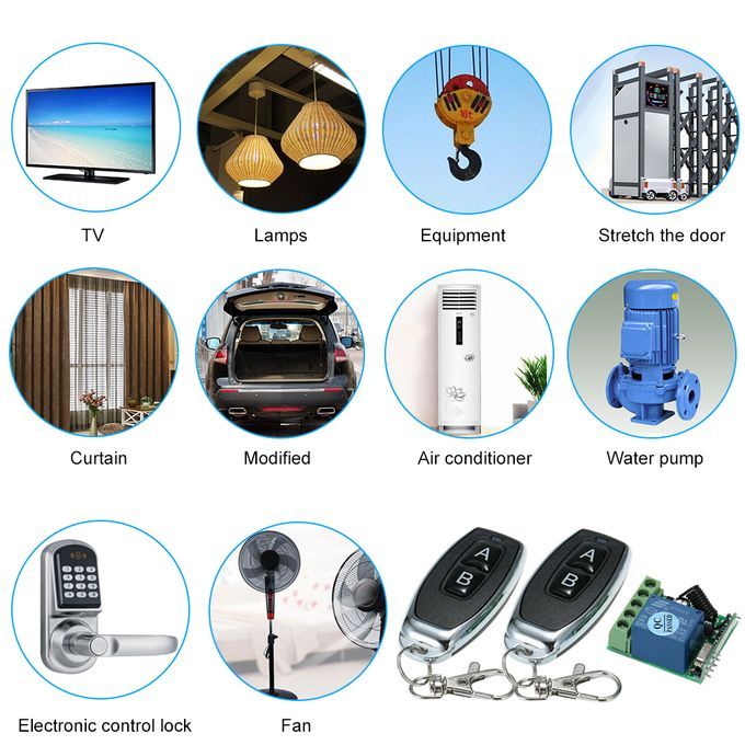 Universal Wireless Remote Control Switch DC 12V 1CH Relay