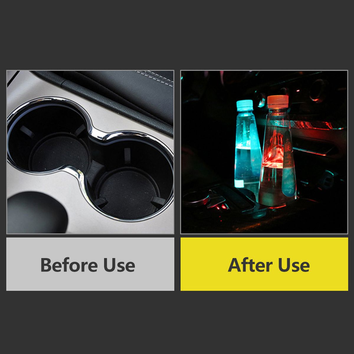Auto Lighting Light-Emitting Diode Cup Mat Anti-Slip
