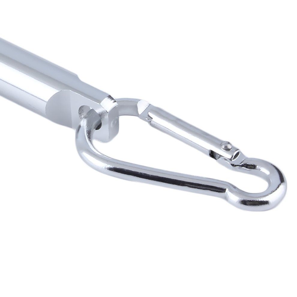 Mini Po Ket Portable Key Hain Keyring    Amping Flashlight Tor H   Light-Silver
