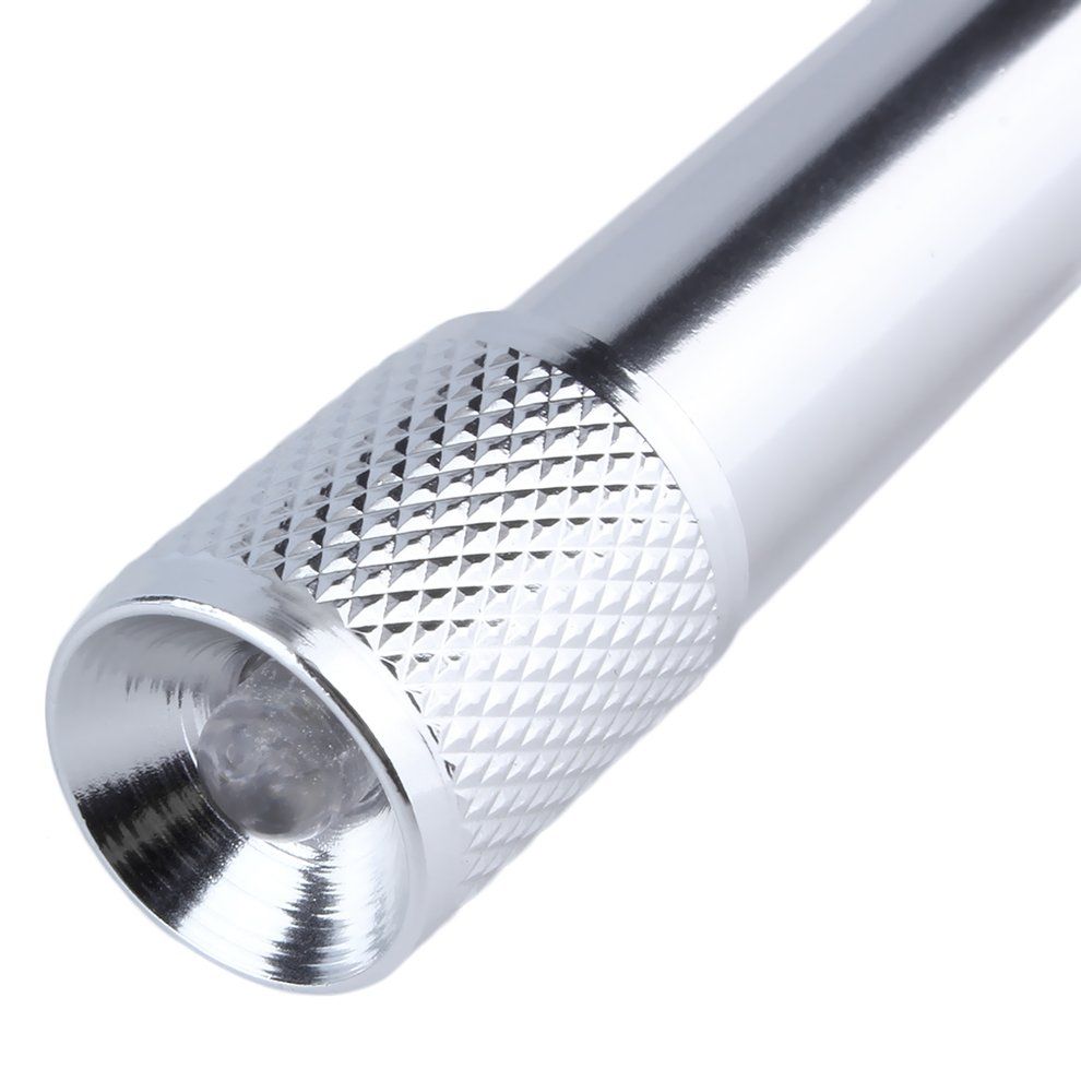 Mini Po Ket Portable Key Hain Keyring    Amping Flashlight Tor H   Light-Silver