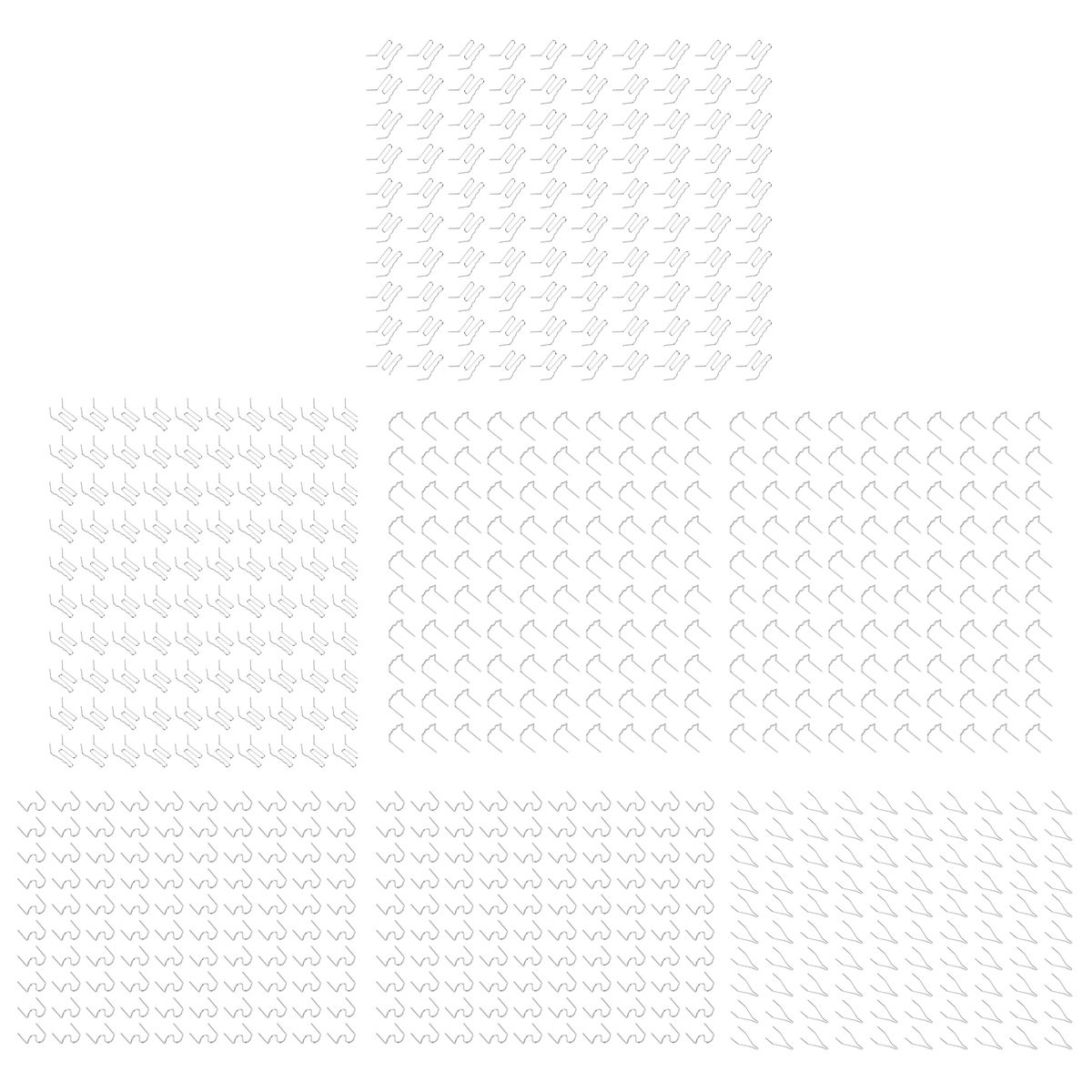 700 PCS Automotive Plastic Repair Welding Nail Standard Pre