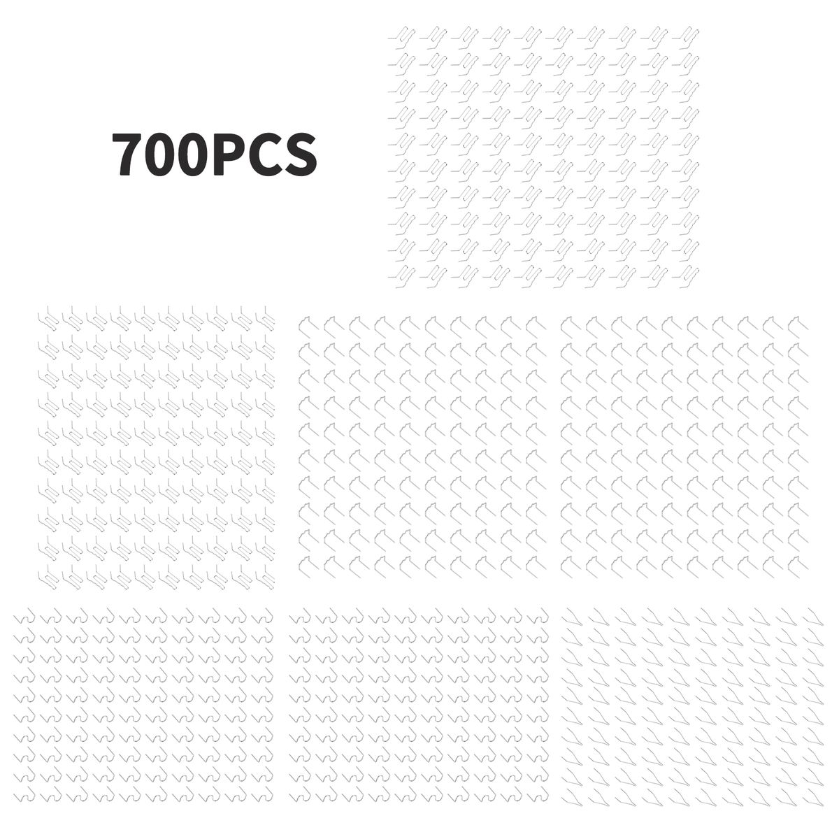 700 PCS Automotive Plastic Repair Welding Nail Standard Pre