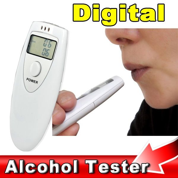 Portable Digital Alcohol Breath Tester LCD Display Inhaler Alcohol Meters Handheld Analyzer