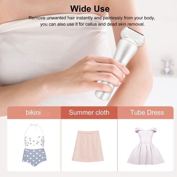 3-In-1 Hair Remover Electric Shaving Machine For Arms Legs & Underarms