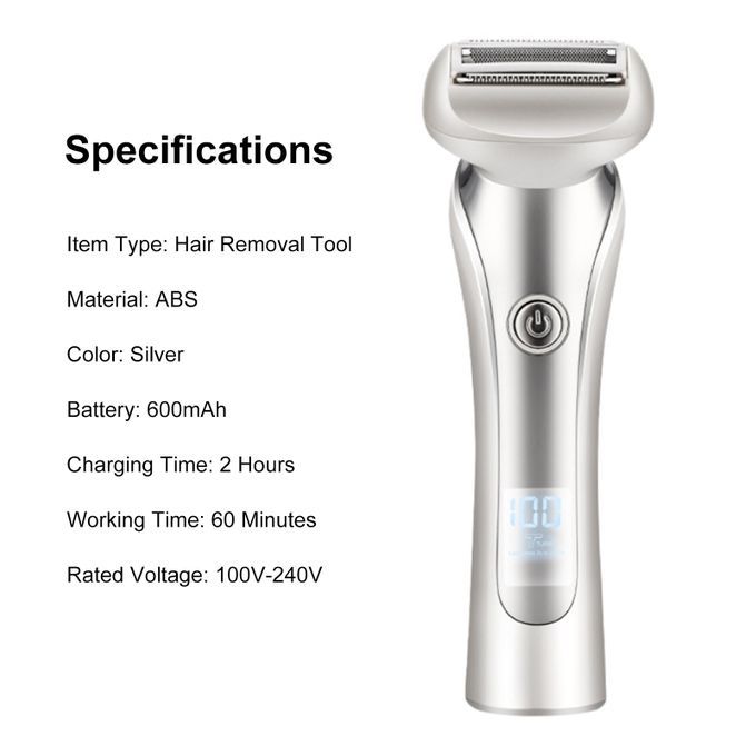 3-In-1 Hair Remover Electric Shaving Machine For Arms Legs & Underarms