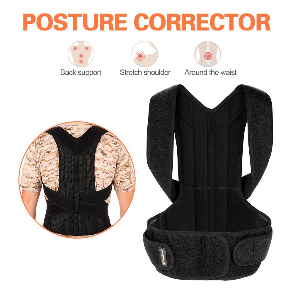Lixada Back Posture Corrector Brace Clavicle Shoulder Corrector Strap Adjustable Splint Shoulder Upper Lower Back Relief Support Brace Strap