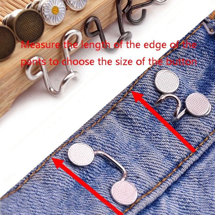 5 PCS 6 In 1 Button, Colour: 32mm (Silver)