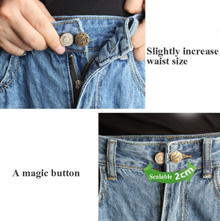 15 PCS  17mm Jeans Retractable Button