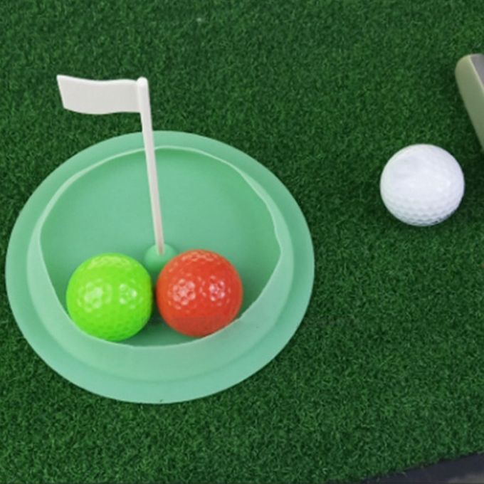 Golf Putting Cup Practice Hole Indoor Outdoor Backyard Office Green