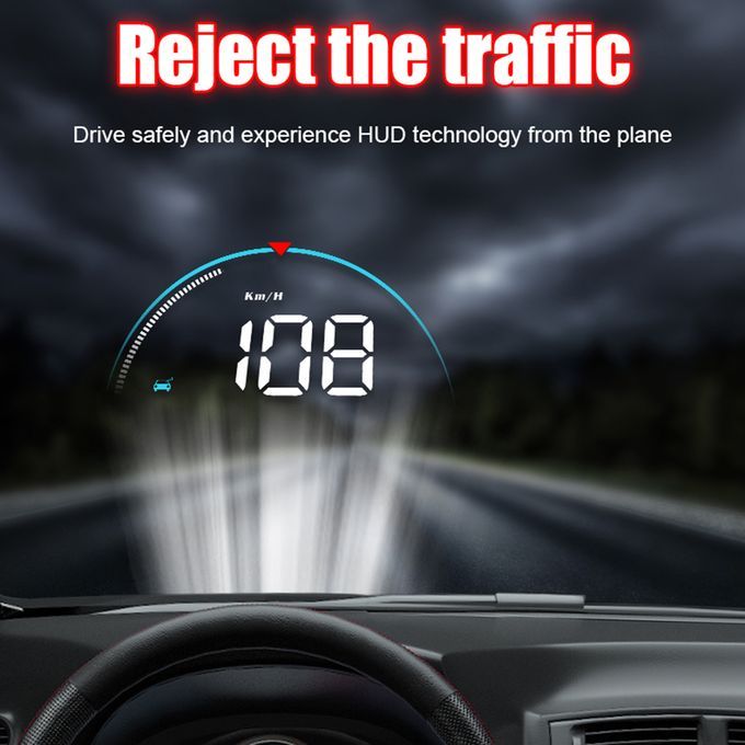 Car-Styling M8 Auto Hud Head Up Display Overspeed Warning Projector KM