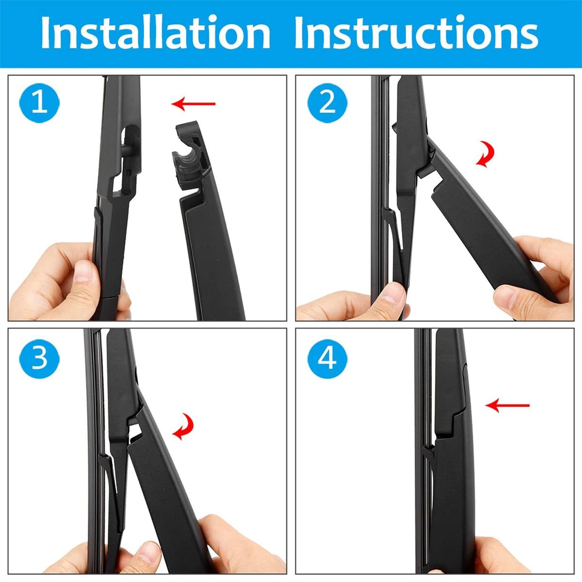 288mm Rear Windshield Wiper  Arm Set for Kia Carens