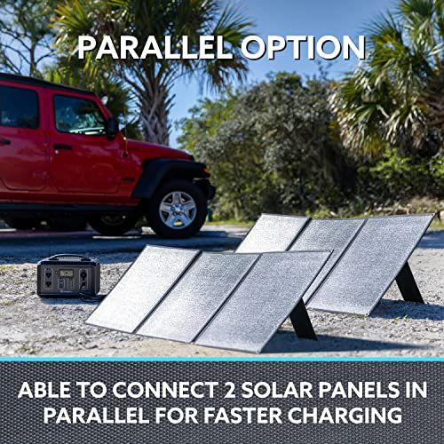 NinjaBatt 120W Foldable Portable Solar Panel For Power Stati