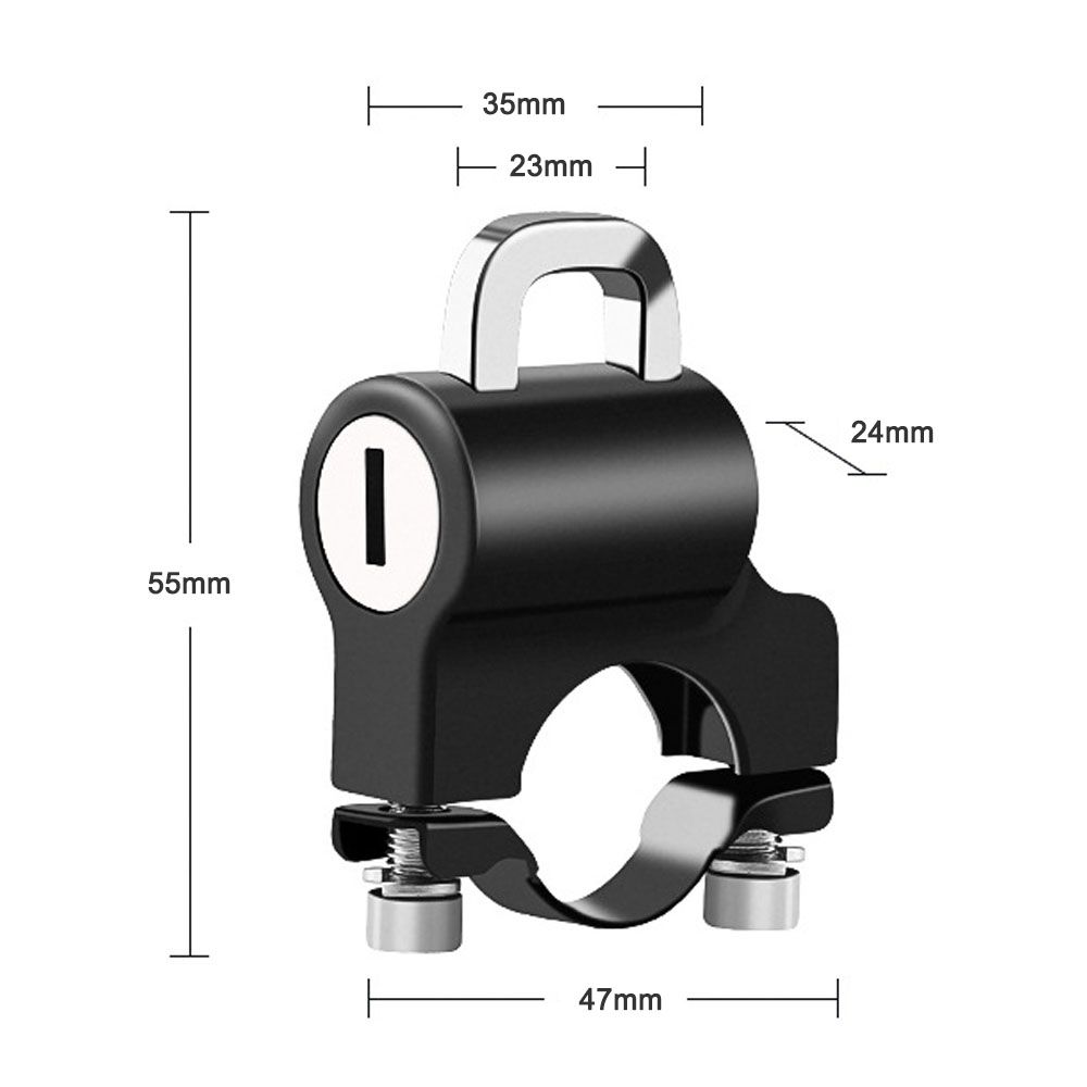 Mini Portable Lock Anti-Theft Safety Lock All-Metal & 2 Keys
