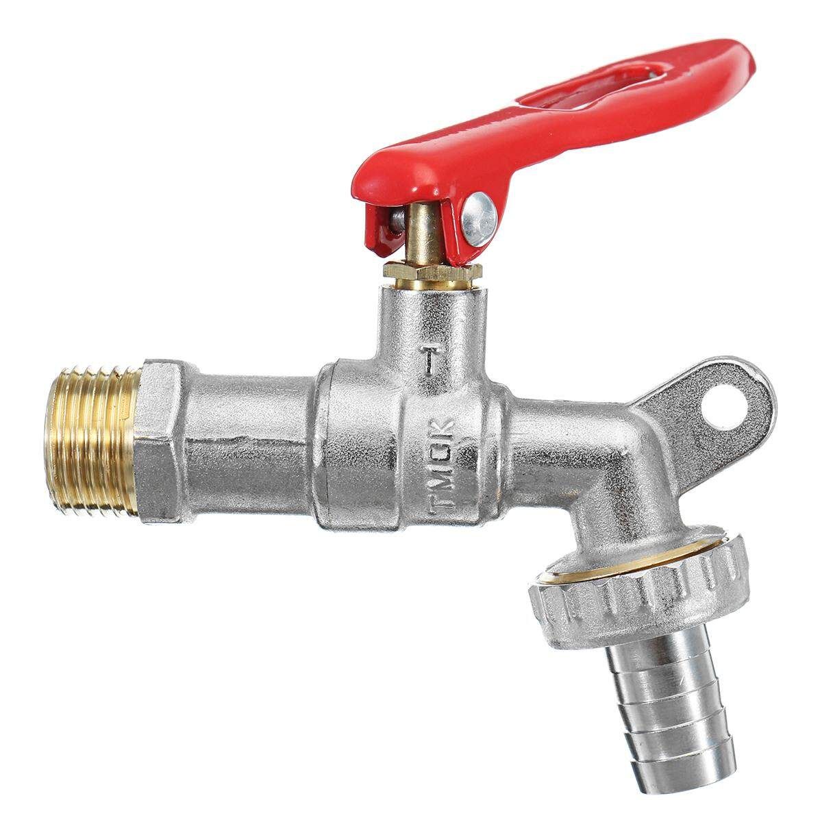 TMOK TK503 1/2" Manual Washing Machine Hose Faucet Sink Tap Male Lockhole Lockable Security DN15