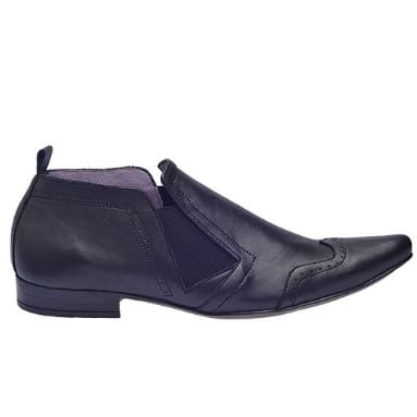 Pointed Toe Derby Patterned Low Ankle Shoe