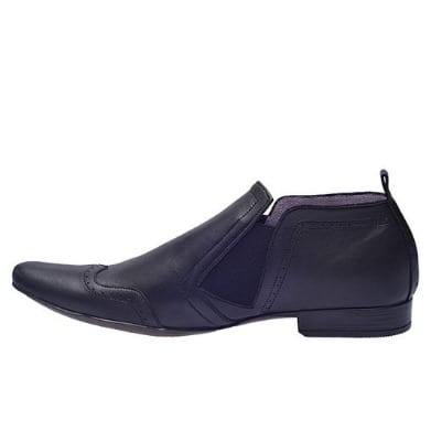 Pointed Toe Derby Patterned Low Ankle Shoe