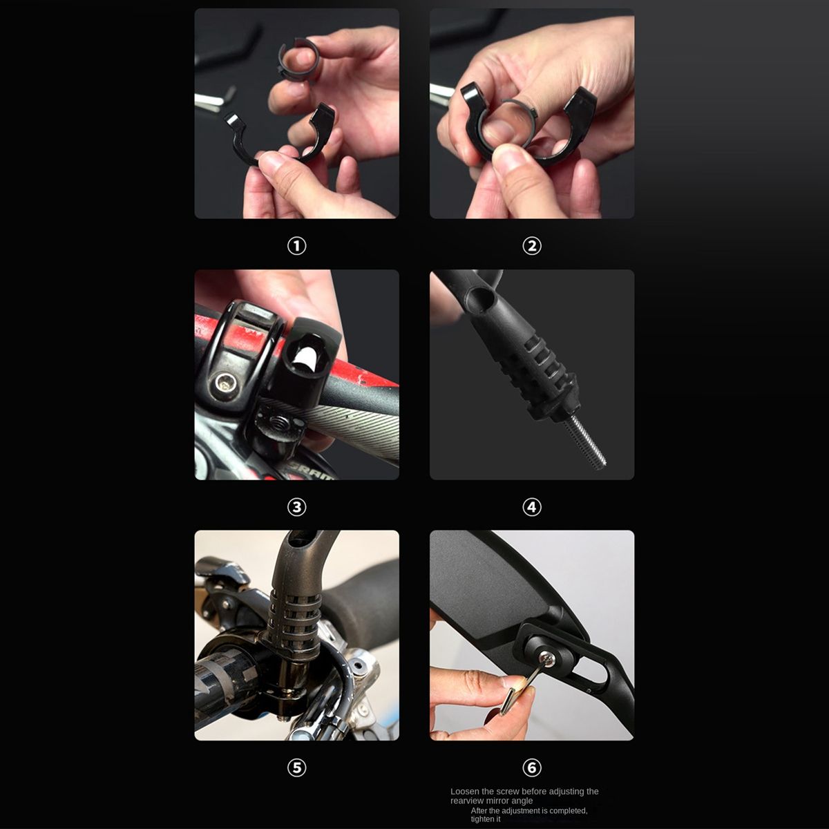 Bicycle Rearview Mirror Range Reflector Adjustable Bike Back