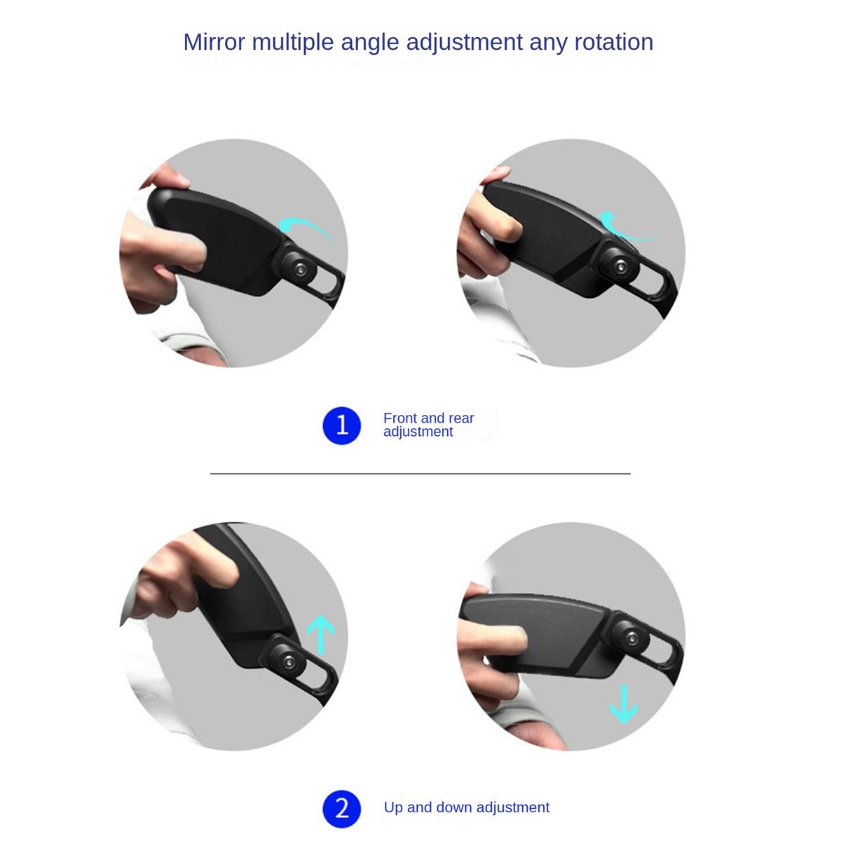 Bicycle Rearview Mirror Range Reflector Adjustable Bike Back