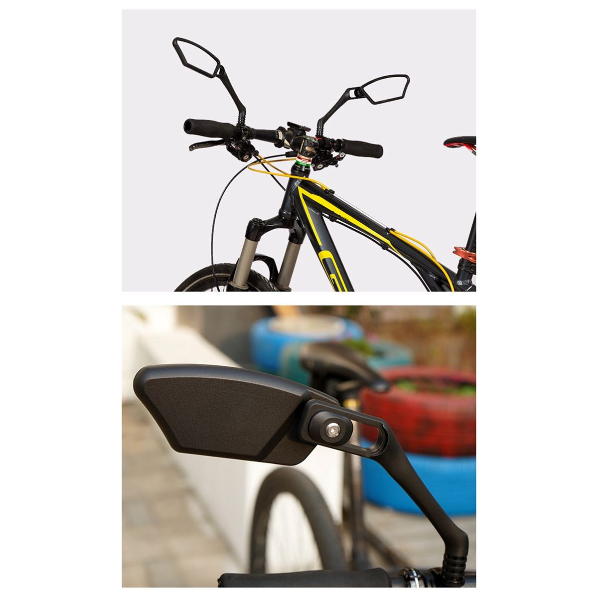 Bicycle Rearview Mirror Range Reflector Adjustable Bike Back
