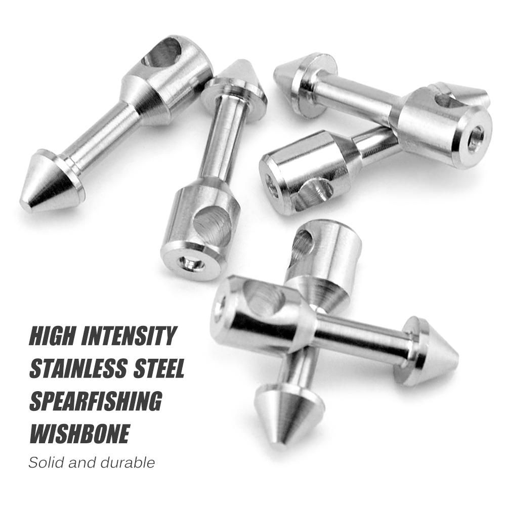 6 PCS 316 Stainless Steel Wishbone Spearfishing Speargun Bands Durable Spearfishing Wishbone Fishing Accessory