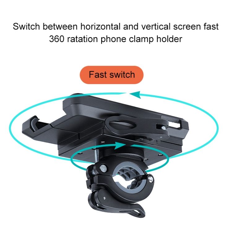 Rotatable PVC Motorcycle Bicycle Handlebar Mount