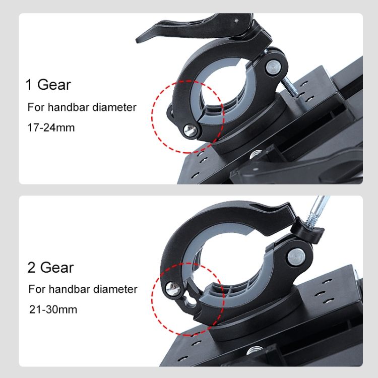 Rotatable PVC Motorcycle Bicycle Handlebar Mount