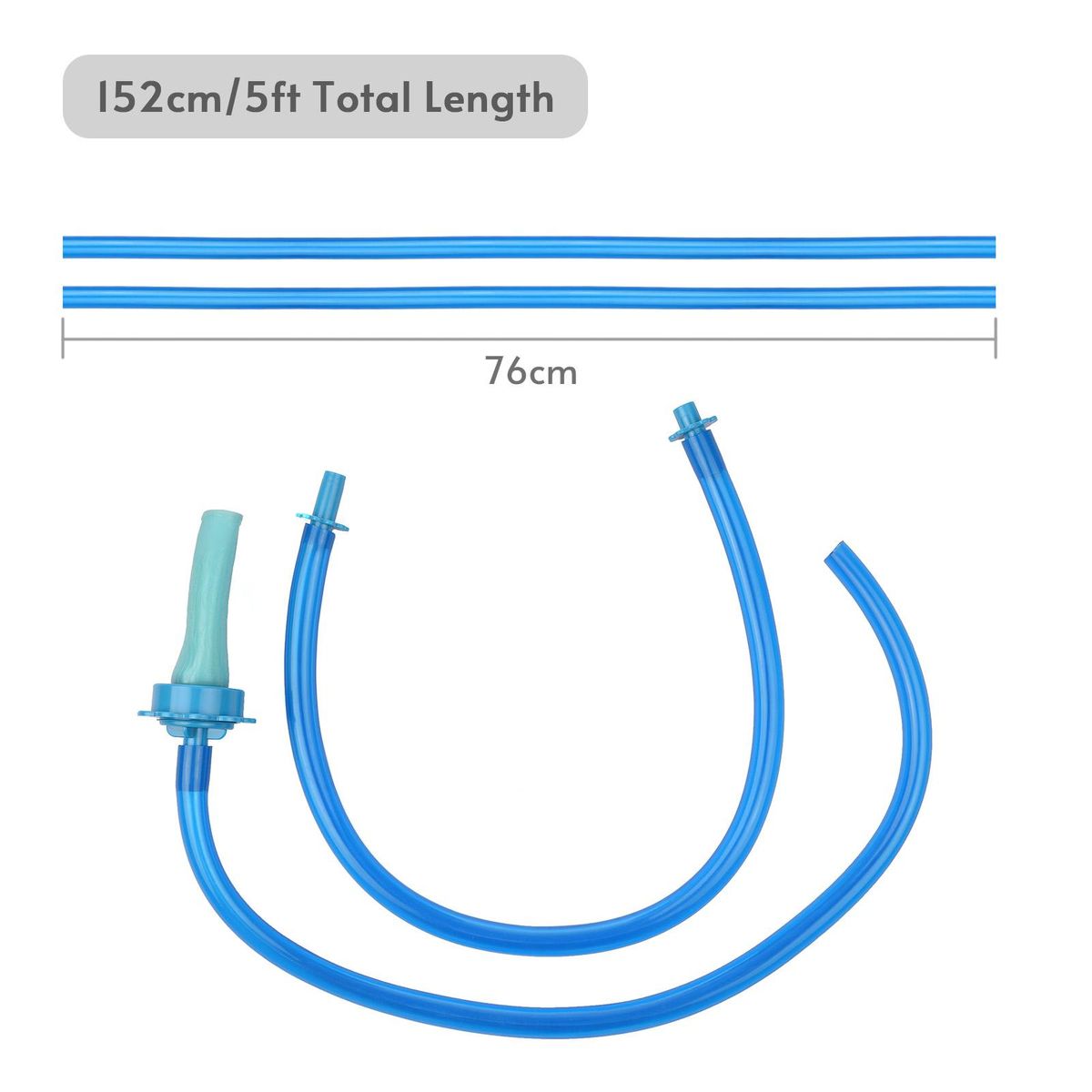 Slip-on Dog Wash Hose Attachment Handheld Pet Shower Hose for Showerhead Sink 5FT Hose Length Fits Up to 6 Inch Diameter Heads (NOT for Tub Water Tap)