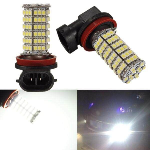 1Pcs Xenon H11 120-SMD Fog Vehicle Car Headlight DRL LED Lamp Bulbs Ultra White