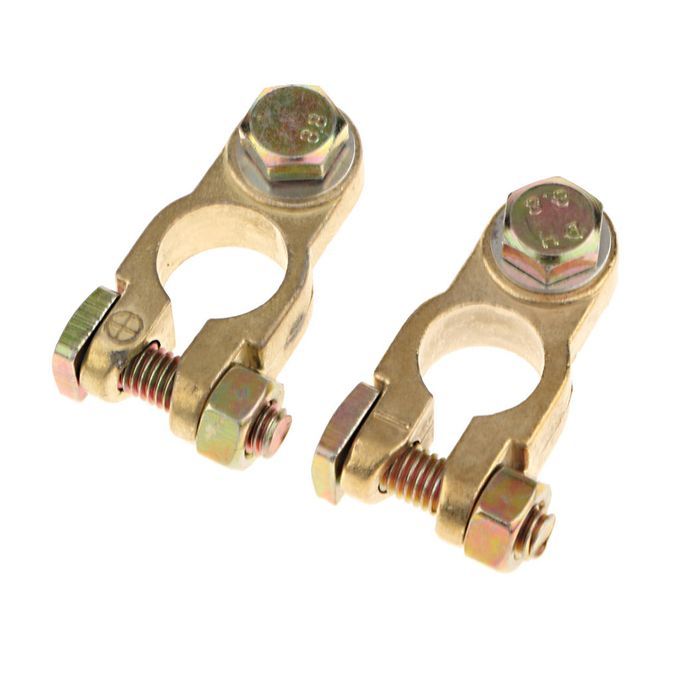 Positive Negative Motorcycle Car Battery Terminal Clamp Clips