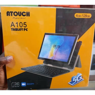 A105 Kids Educational Tablet Pc - 10.1" - 128GB - 4GB - Dual Sim - 6000mah-keyboard - Silver