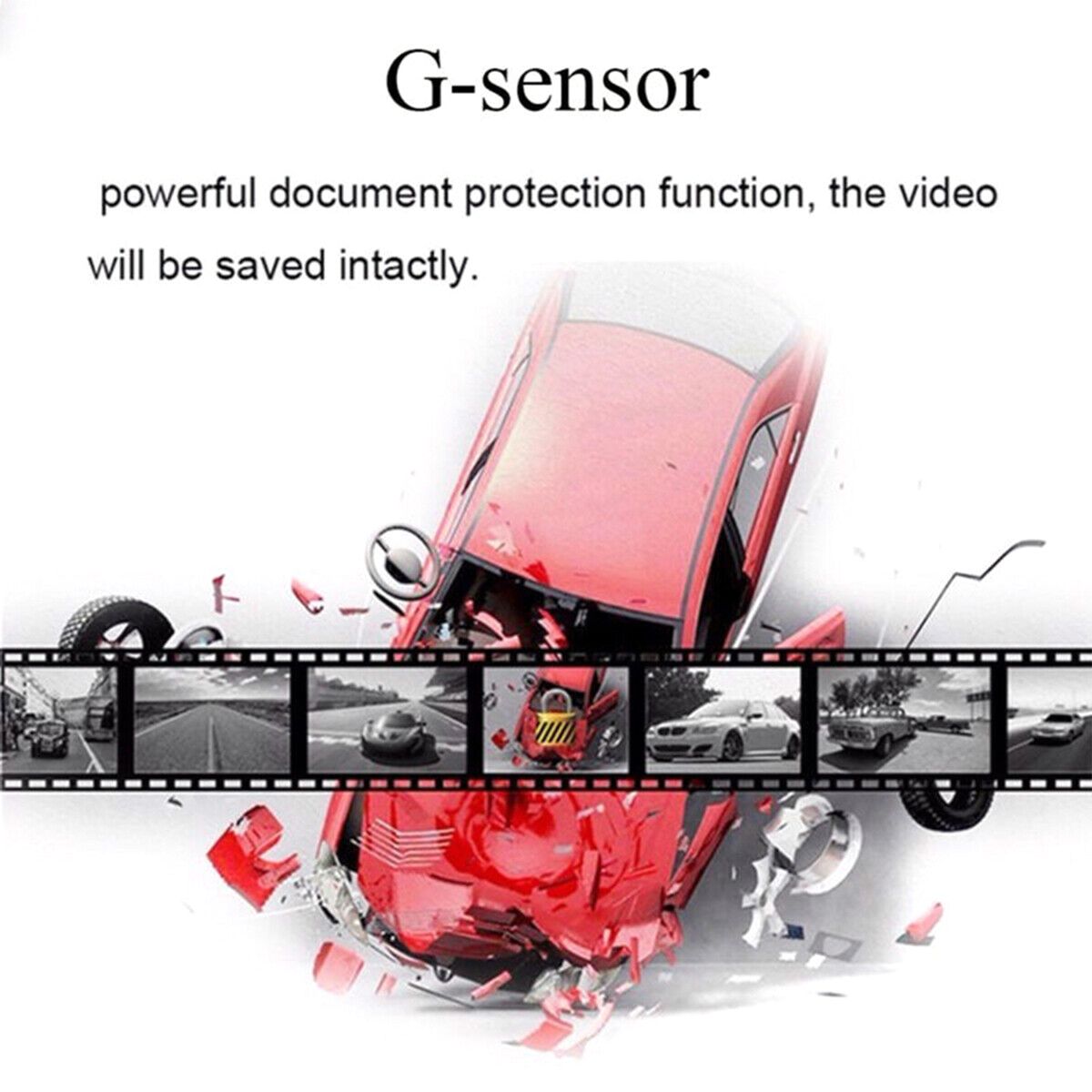 Car DVR Recorder With 2inch LCD Screen Speed Detector 720P