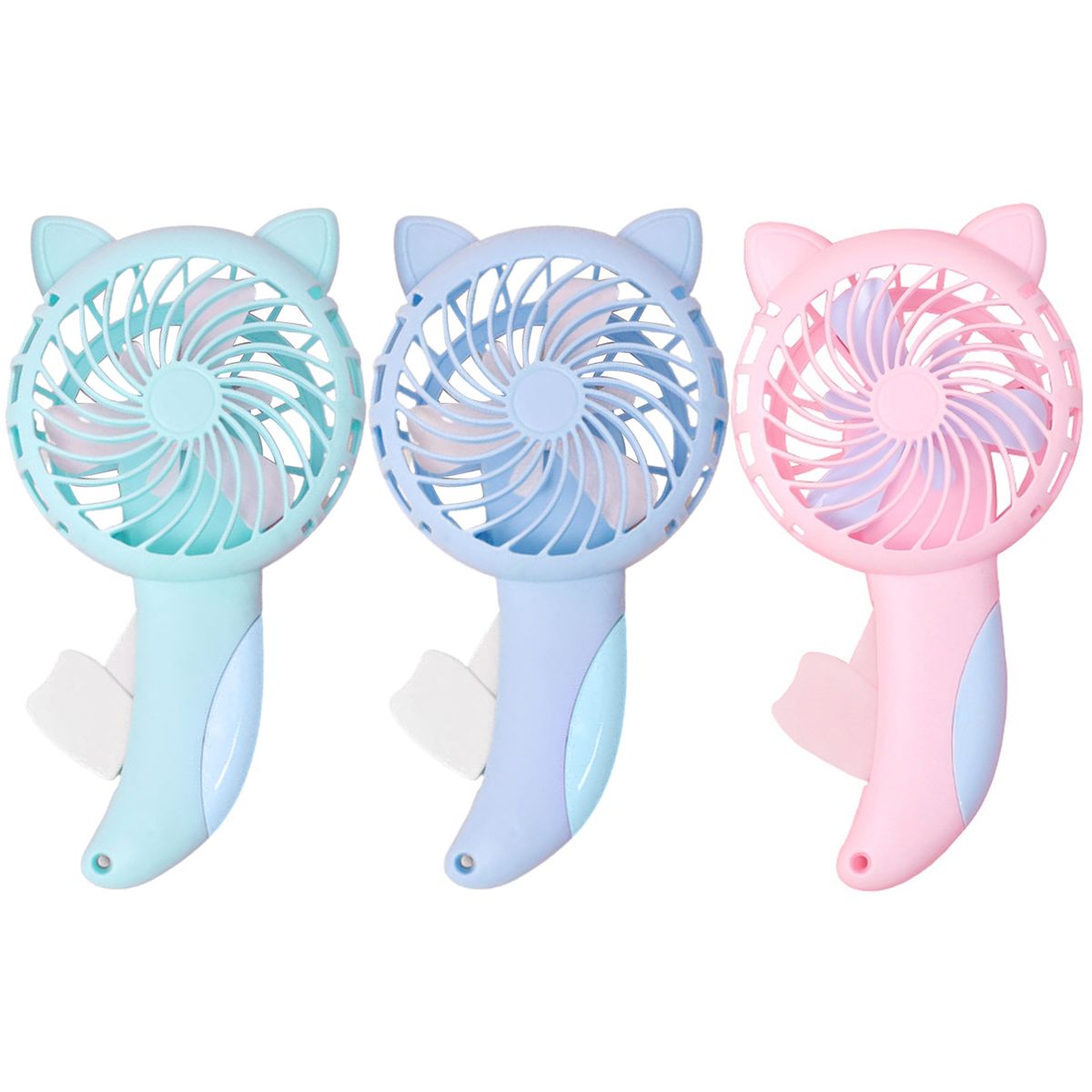 Mini Fan Adorable Energy-saving Plastic Shell-Color