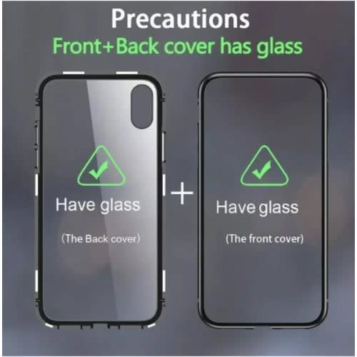 Full Body Protective Magnetic Case For Samsung Galaxy A50 Case 360 Double Side Glass