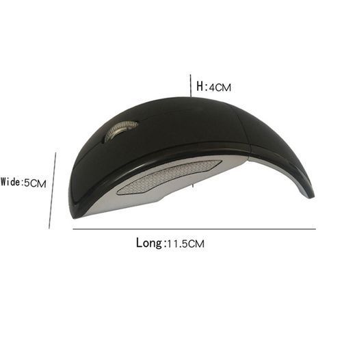 Foldable Mice Arc Optical Mouse With USB Receiver