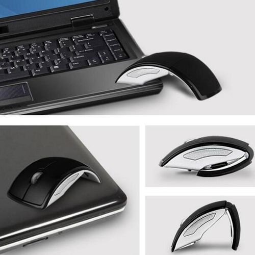 Foldable Mice Arc Optical Mouse With USB Receiver