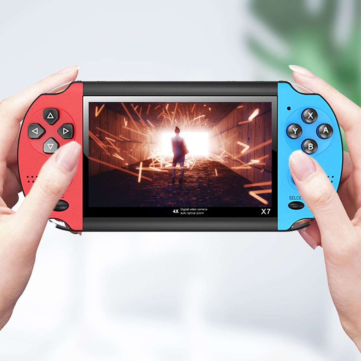 X7 Retro Handheld Video Game Console 4.3_inch Screen 8GB Built_in Classic Games Portable Arcade Vid