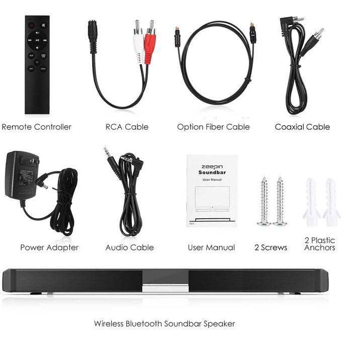 HomeTheater Beam Bluetooth SoundBar SR100Plus InbuiltWoofer HT